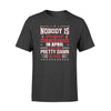 Apparel S / Black Firefighter - Birth Month - Nobody Is Perfect Shirt - April shirt - Standard T-shirt