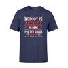 Apparel S / Navy Firefighter - Birth Month - Nobody Is Perfect Shirt - June shirt - Standard T-shirt