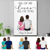 All Of Me Loves All Of You Nurse Personalized Canvas Print