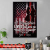 Canvas Prints 16" x 24" - BEST SELLER Personalized Canvas- TRL- A Firefighter Live With