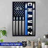 Remember Our Fallen Heroes Candle Thin Blue Line Canvas Print