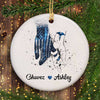 Circle Ornament Pack 1 Always By Your Side Police Nurse Love Personalized Circle Ornament