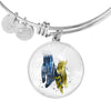 Thin Blue Line - Always By Your Side Police And Dispatcher Couple Luxury Bangle