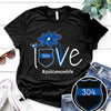 Love Flower Police Mom Life Thin Blue Line Personalized Police Shirt