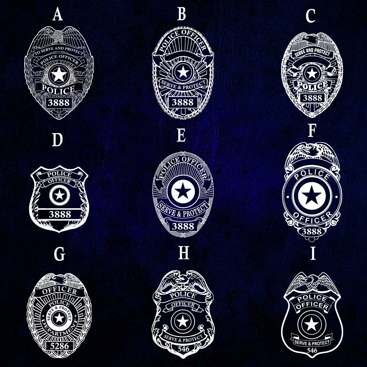 Apparel Nation Flag Patterned Name - Police Personalized Shirt