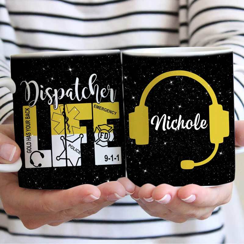 Dispatcher Life Epoxy Personalized AOP Mug
