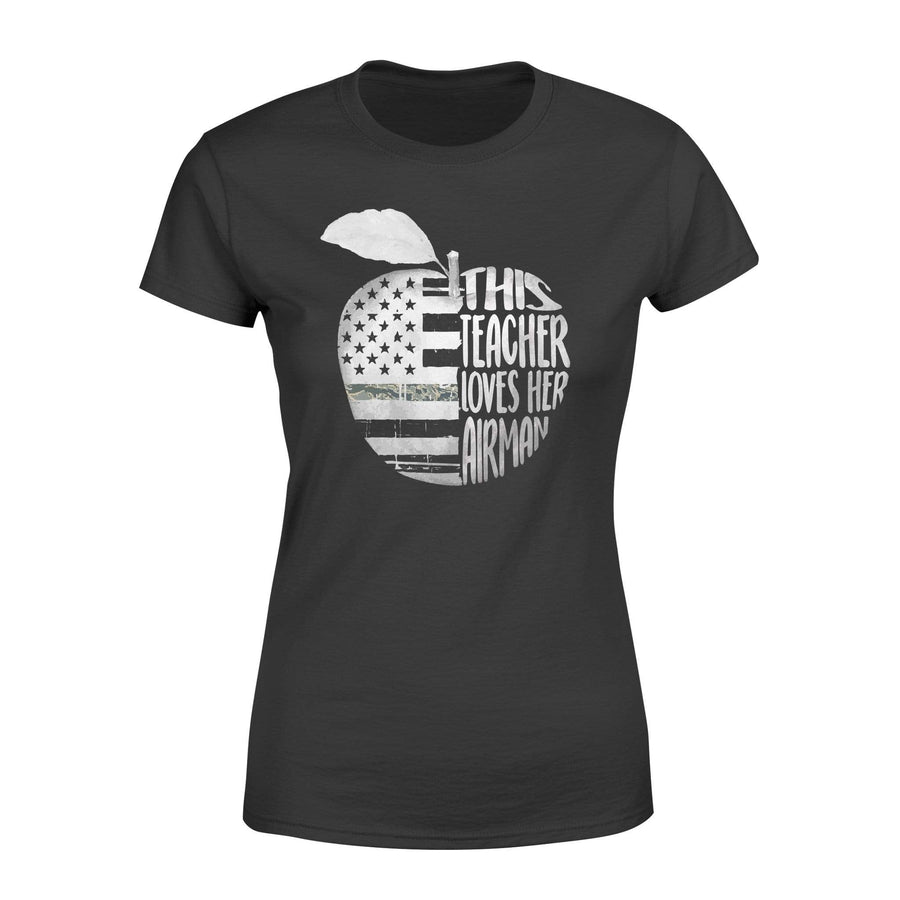 Apparel XS / Black Air Force - Half Apple Love Shirt - Standard Women's T-shirt - DSAPP