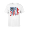 Apparel S / White Arrow Feather Flag - Police Shirt - Standard T-shirt