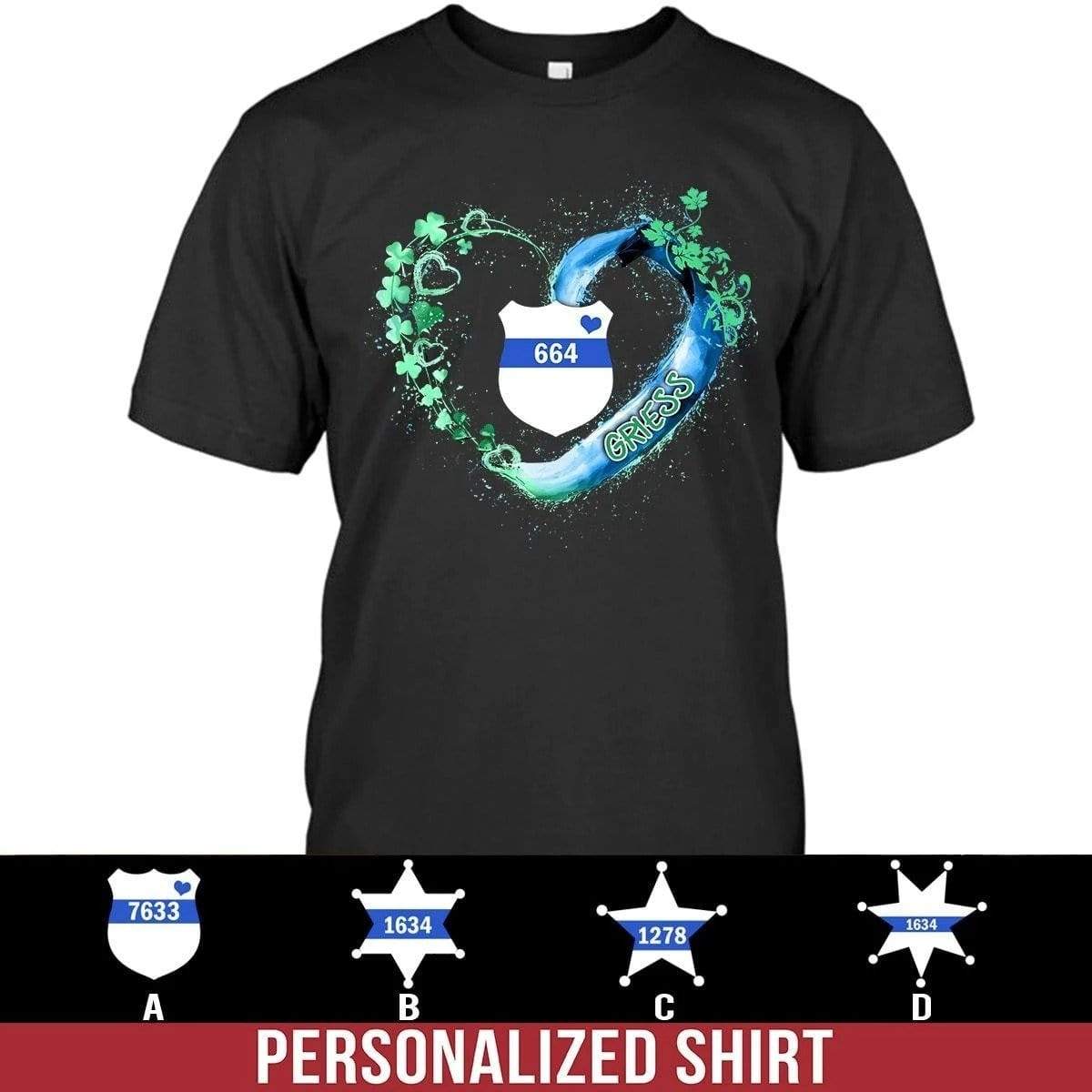 Apparel S / Black Beautiful Heart - Shamrock TBL - Personalized Shirt - DSAPP
