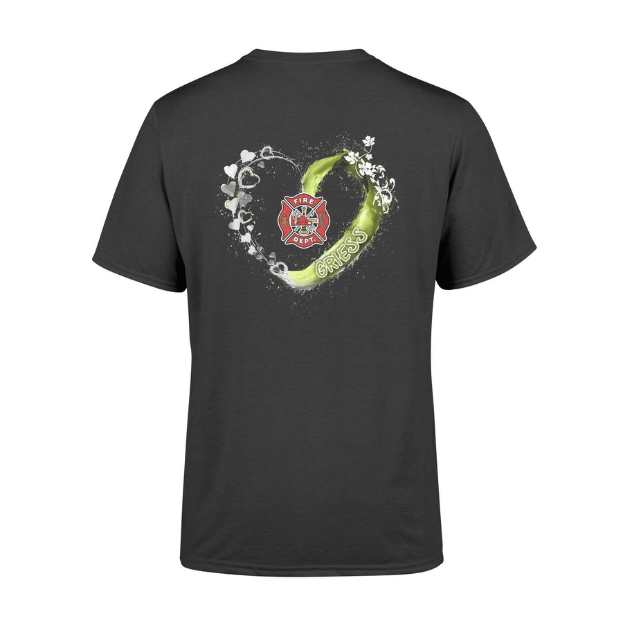 Apparel S / Black Beautiful Heart - TRL - Green Heart - Back Printed - Personalized Shirt - DSAPP