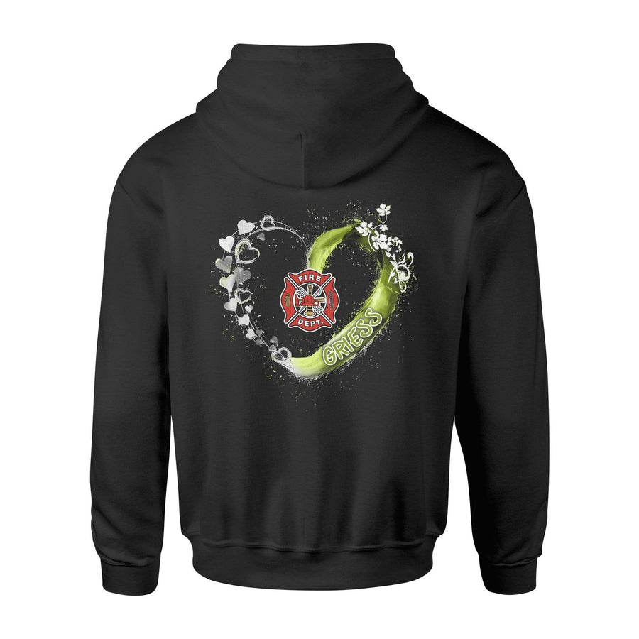 Apparel S / Black Beautiful Heart - TRL - Green Heart - Back Printed - Personalized Shirt - DSAPP