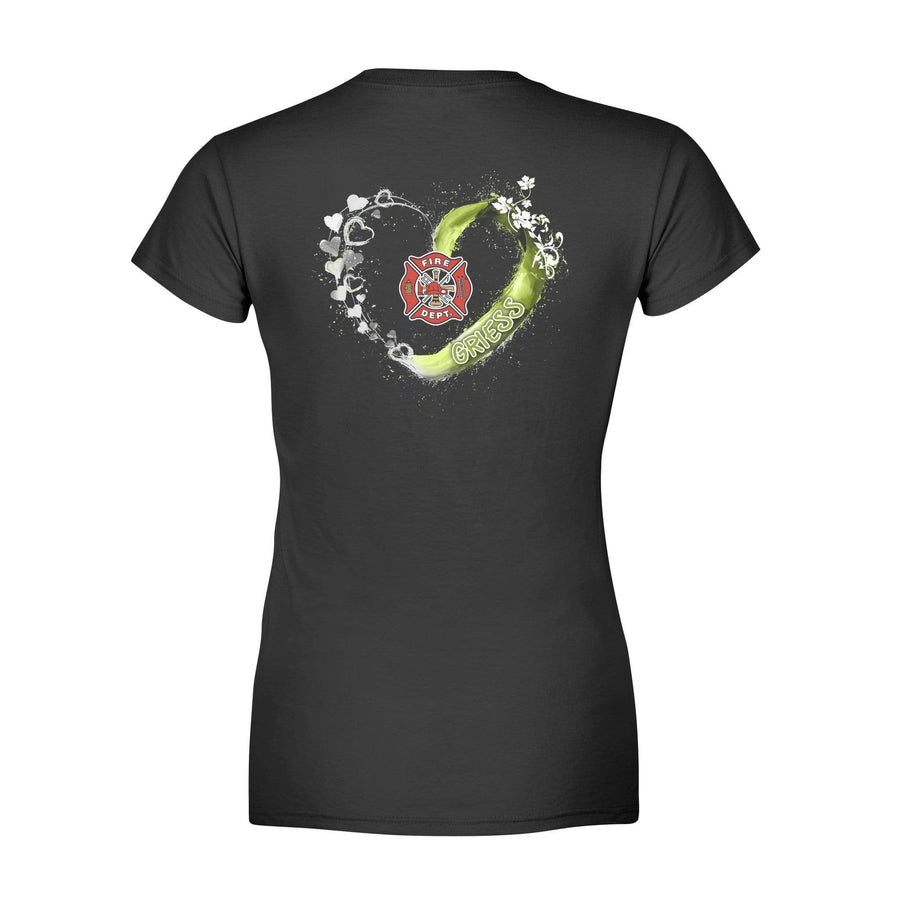 Apparel XS / Black Beautiful Heart - TRL - Green Heart - Back Printed - Personalized Shirt - DSAPP