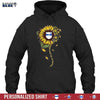 Apparel S / Black Blessed Are The Peacemakers - Police Things - Half Sunflower - Personalized Shirt - DSAPP
