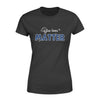 Apparel XS / Black Blue Lives Matter - Sparkling Checkered Pattern Shirt - Standard Women's T-shirt