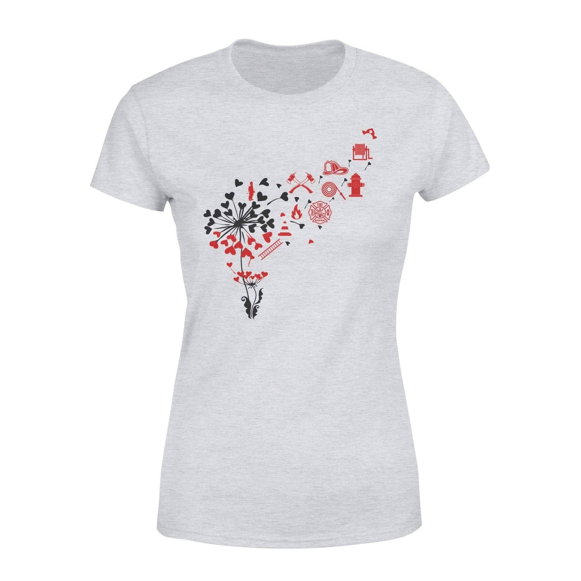 Apparel XS / Grey Dandelion - Firefighter Things Shirt - Standard Women's T-shirt - DSAPP