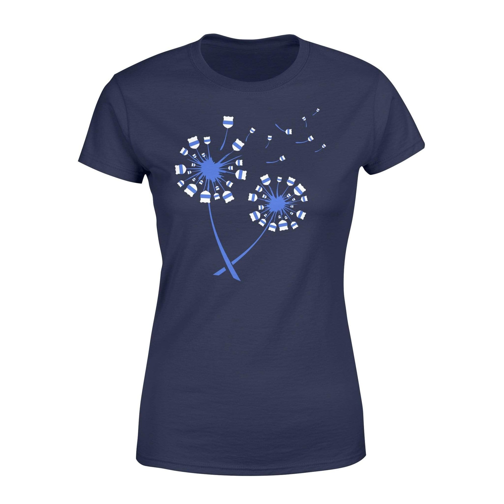 Apparel XS / Navy Dandelion - Police Badge - Standard Women's T-shirt