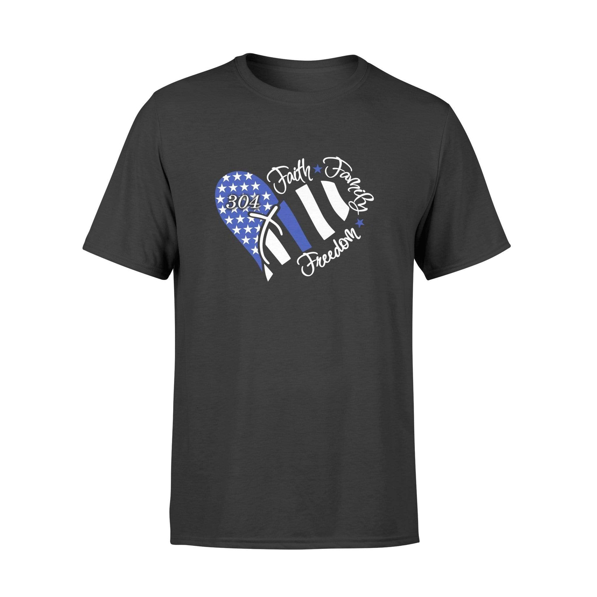 Apparel S / Black Faith Family Freedom Personalized Shirt - DSAPP