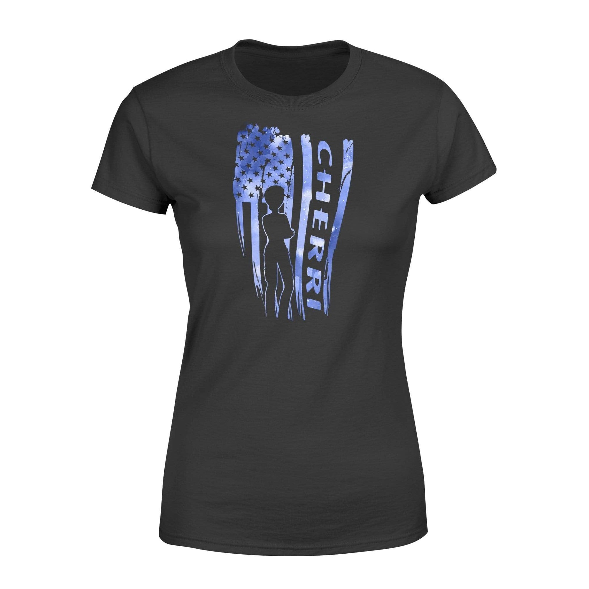 Apparel XS / Black Female Police Officer Personalized Shirt - Standard Women's T-shirt - DSAPP