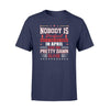 Apparel S / Navy Firefighter - Birth Month - Nobody Is Perfect Shirt - April shirt - Standard T-shirt