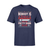 Apparel S / Navy Firefighter - Birth Month - Nobody Is Perfect Shirt - January shirt - Standard T-shirt