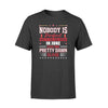 Apparel S / Black Firefighter - Birth Month - Nobody Is Perfect Shirt - June shirt - Standard T-shirt