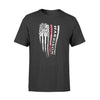 Apparel S / Black Firefighter Distressed Flag Ver2 - Personalized Shirt - DSAPP