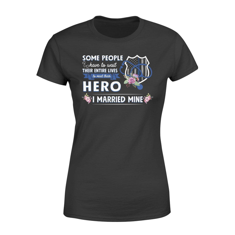 Apparel XS / Black Flower Marry My Hero - Police x Nurse Shirt - Standard Women's T-shirt
