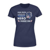 Apparel XS / Navy Flower Marry My Hero - Police x Nurse Shirt - Standard Women's T-shirt