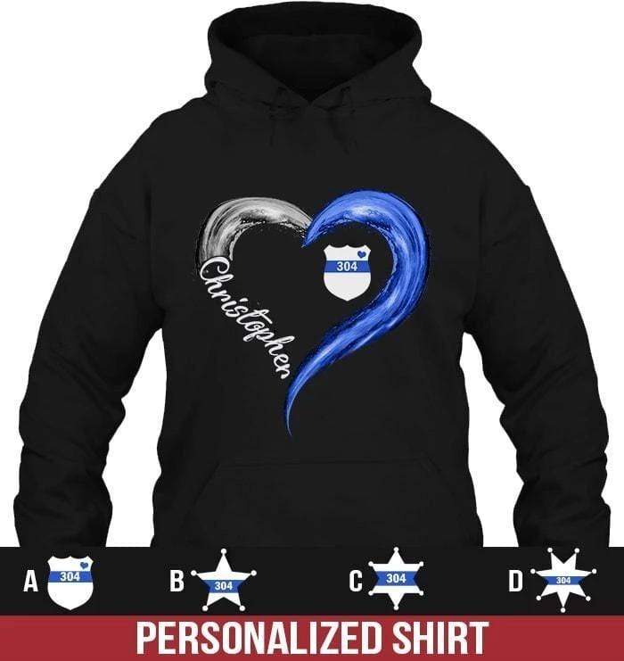 Apparel S / Black Galaxy Heart - Name And Badge - Personalized Shirt - DSAPP