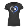 Apparel XS / Black Galaxy Heart - Name And Badge - Personalized Shirt - Standard Women's T-shirt - DSAPP
