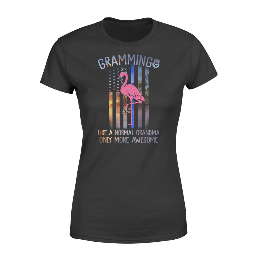 Apparel XS / Black Grammingo More Awesome - Police Shirt - Standard Women's T-shirt