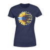 Apparel XS / Navy Half Sunflower - Blessed To Be Called Police Mom Shirt - Standard Women's T-shirt