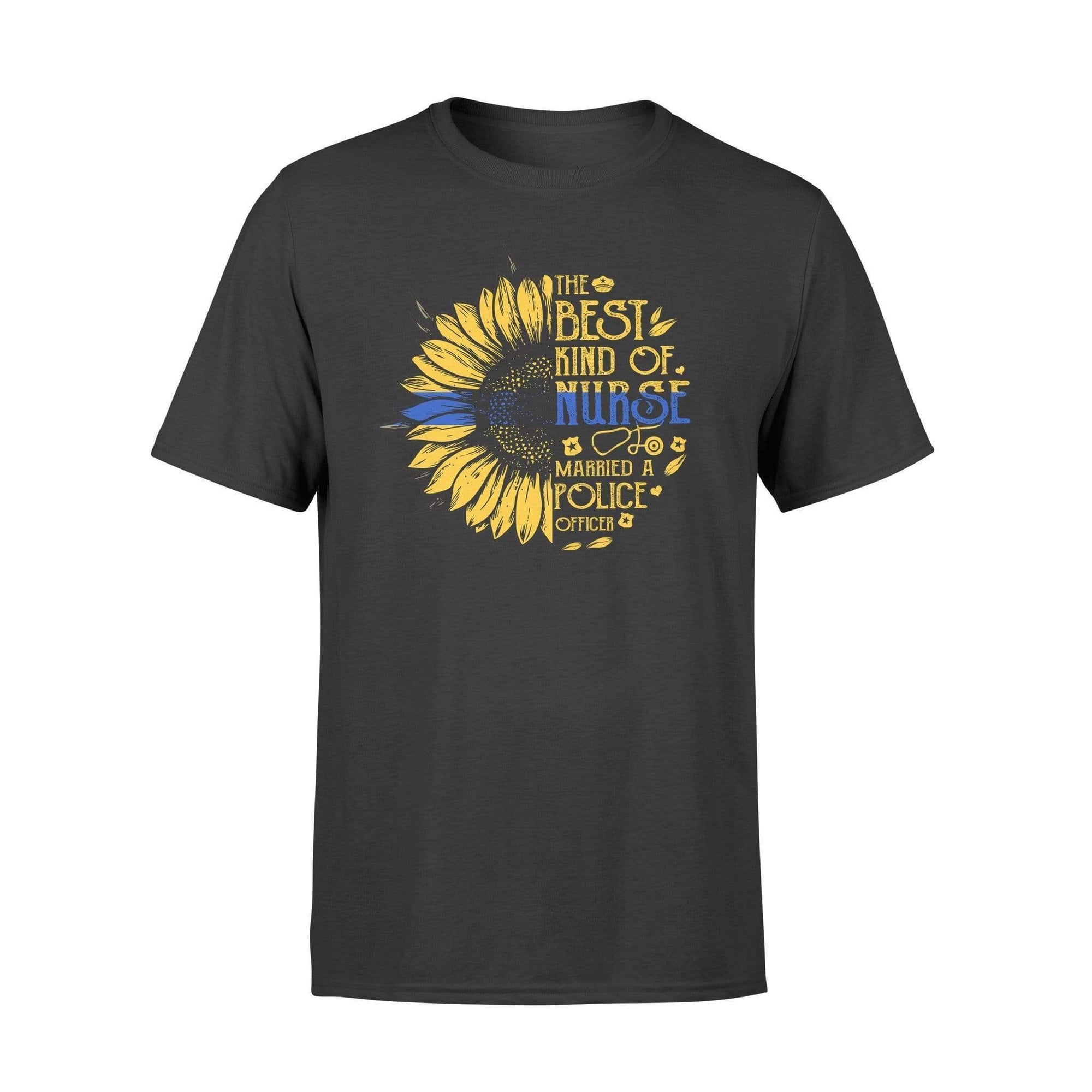 Apparel S / Black Half Sunlower - The Best Kind - Police x Nurse Shirt - Standard T-shirt