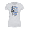 Apparel XS / Grey Half Thin Blue Line Sugar Skull - I Am The Storm Shirt - Standard Women's T-shirt - DSAPP