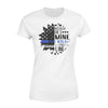 Apparel XS / White Half Thin Blue Line Sunflower - He's Mine I Walk The Line Shirt - Standard Women's T-shirt - DSAPP