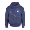 Apparel S / Navy Heart 3-4 Nurse - Police Hoodie - Standard Hoodie - DSAPP