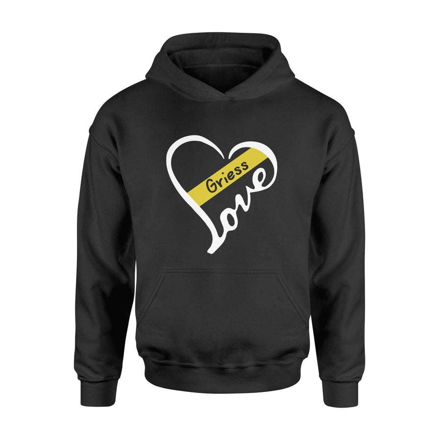 Apparel S / Black Heart Love - Thin Gold Line - Personalized Shirt - DSAPP