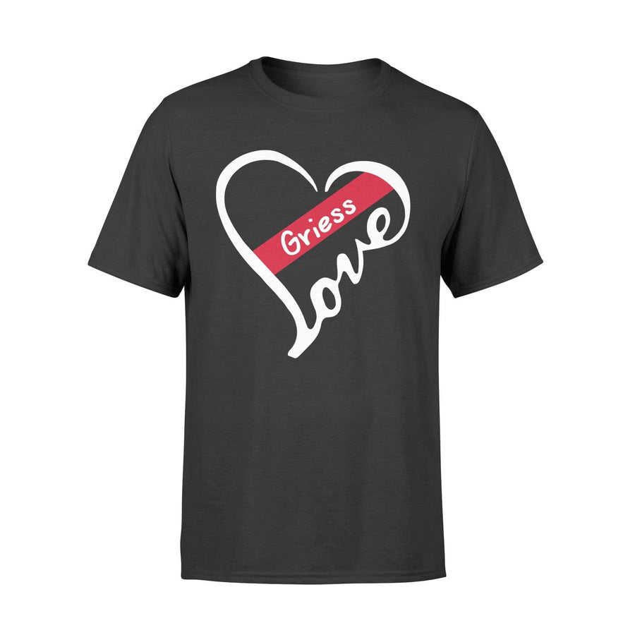 Apparel S / Black Heart Love - Thin Red Line Personalized Shirt - DSAPP