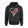 Apparel S / Black Heart Love - Thin Red Line Personalized Shirt - DSAPP