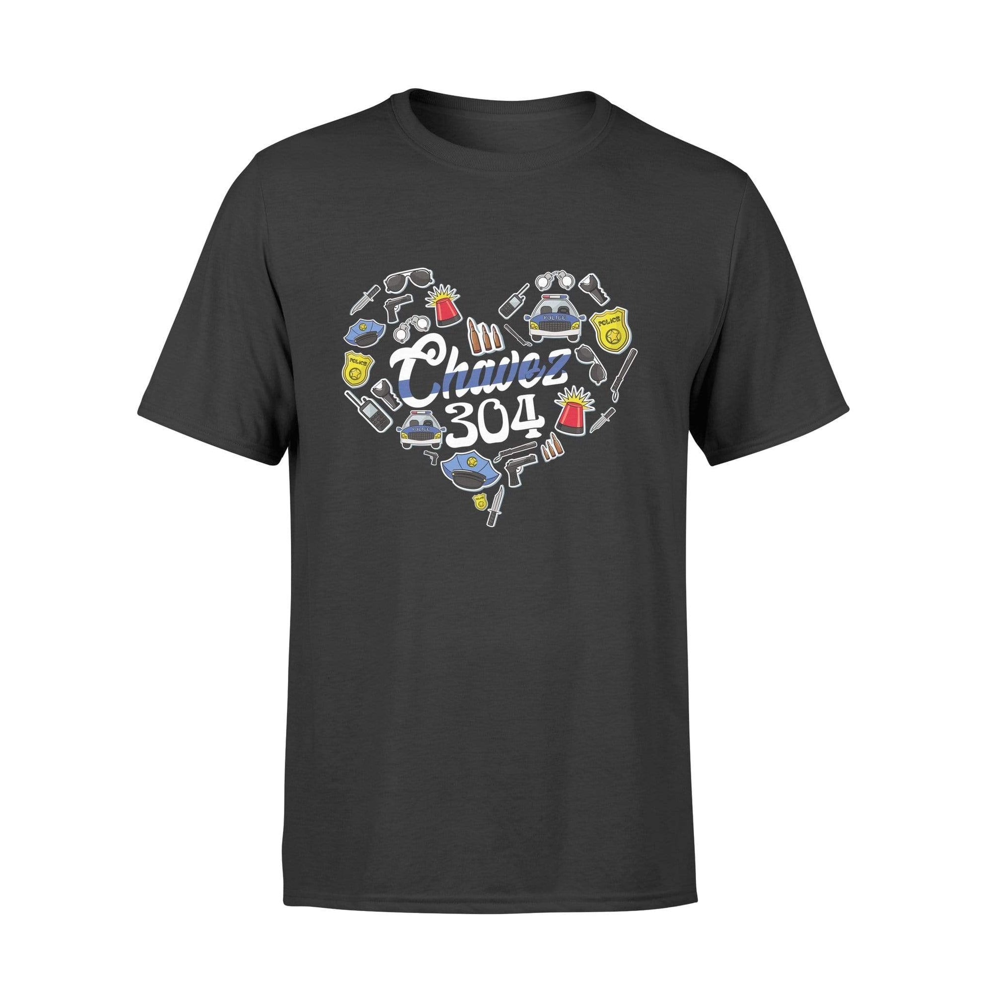 Apparel S / Black Heart Of Police Things - Personalized Shirt - DSAPP