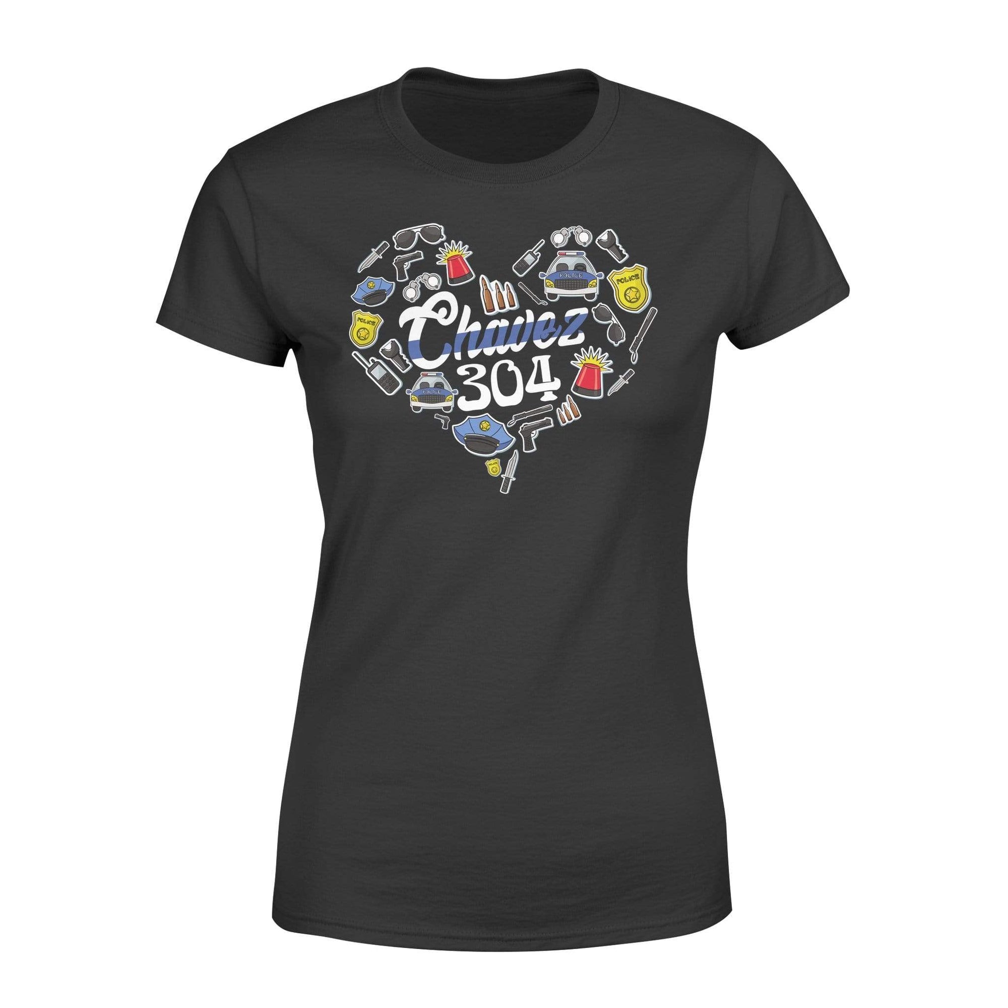 Apparel XS / Black Heart Of Police Things - Personalized Shirt - DSAPP