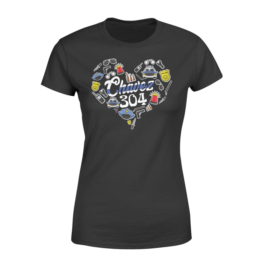 Apparel XS / Black Heart Of Police Things - Personalized Shirt - DSAPP