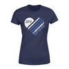 Apparel XS / Navy Heart TBL Flag - Personalized Shirt - Standard Women's T-shirt - DSAPP