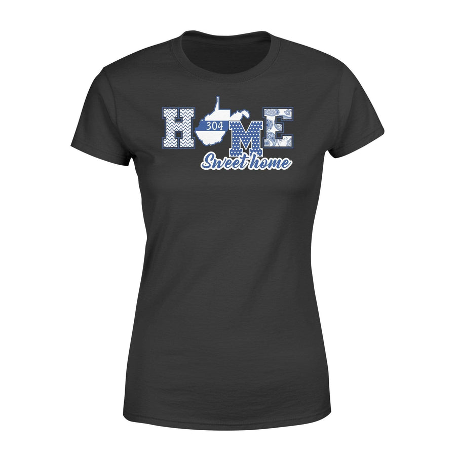 Apparel XS / Black Home Sweet Home - Thin Blue Line State Map - Personalized Shirt - DSAPP
