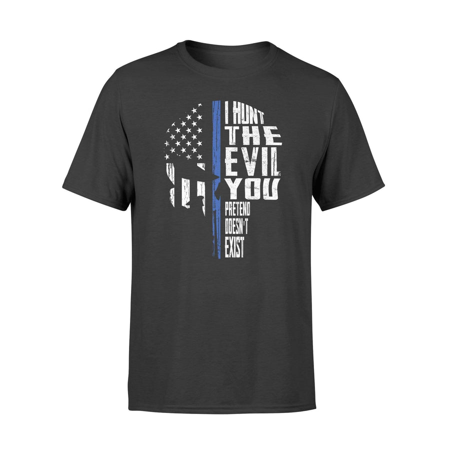 Apparel S / Black I Hunt The Evil-Skull Shirt  - Standard T-shirt - DSAPP