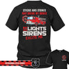 Apparel S / Black Lights And Sirens Excite Me Shirt