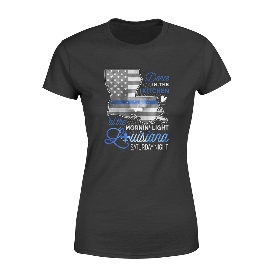 Apparel XS / Black Louisiana Saturday Night - Thin Blue Line Flag Shirt - DSAPP
