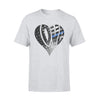 Apparel S / Grey Love My Hero Heart Shape - Police_Ngo Cam Nhung - Standard T-shirt