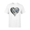 Apparel S / White Love My Hero Heart Shape - Police_Ngo Cam Nhung - Standard T-shirt