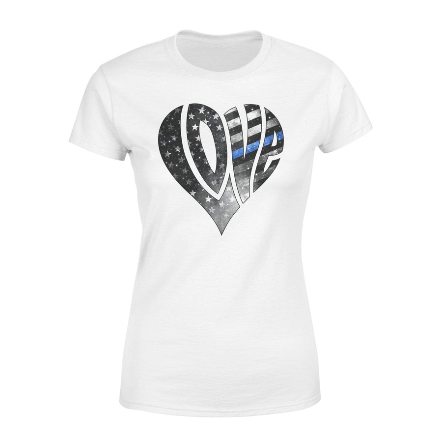 Apparel XS / White Love My Hero Heart Shape - Police_Ngo Cam Nhung - Standard Women's T-shirt